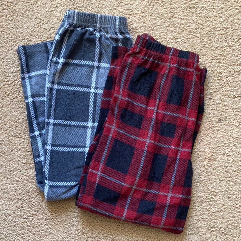 Set of Two Cuddle Duds Boys Fleece Pajama Pants